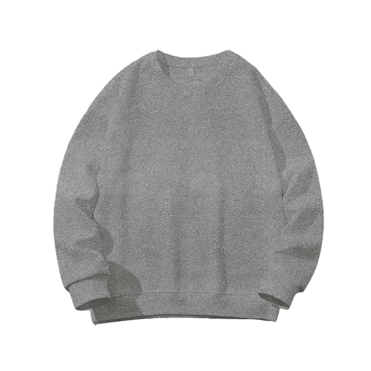 Sweatshirt Oversized Drop Shoulder Crew Neck Dark Heather