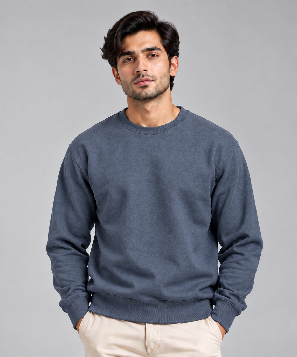 Unisex Plain Regular Fit Sweatshirt