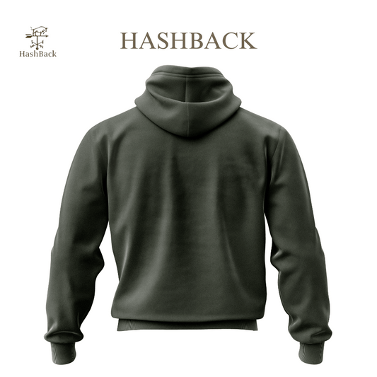HashBack Plain Zipper Hoodie HD GREEN 5 Big & Tall