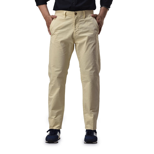 Mens Slim fit Chinos Pants - Lght Beige