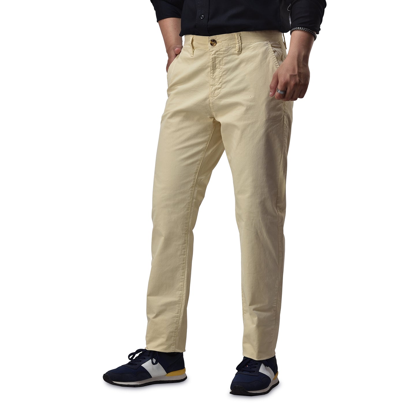 Mens Slim fit Chinos Pants - Lght Beige