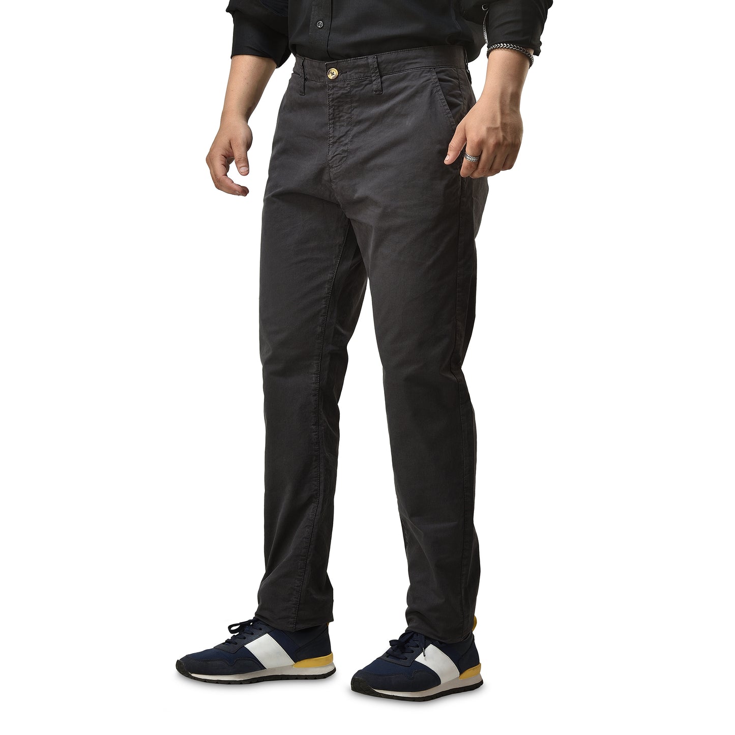 Mens Slim fit Chinos Pants - Anthra