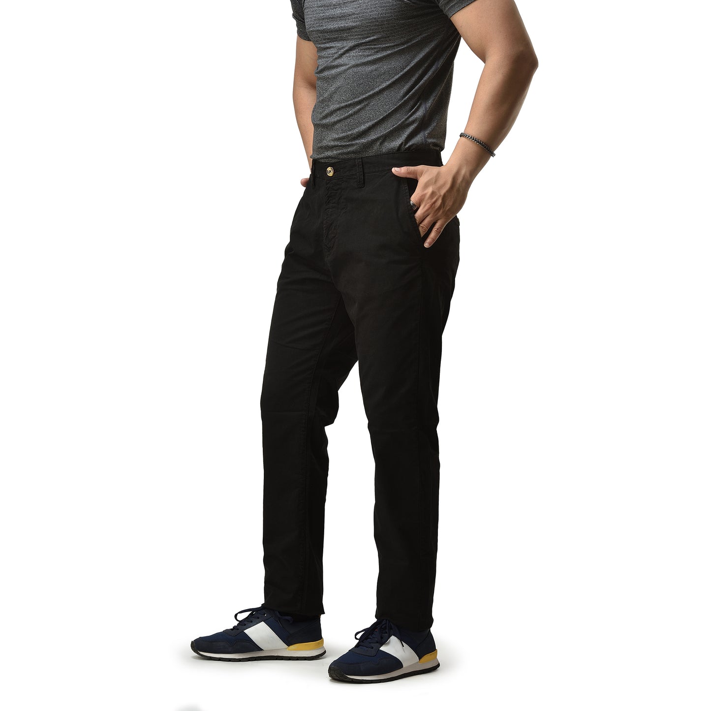 Mens Slim fit Chinos Pants - Black