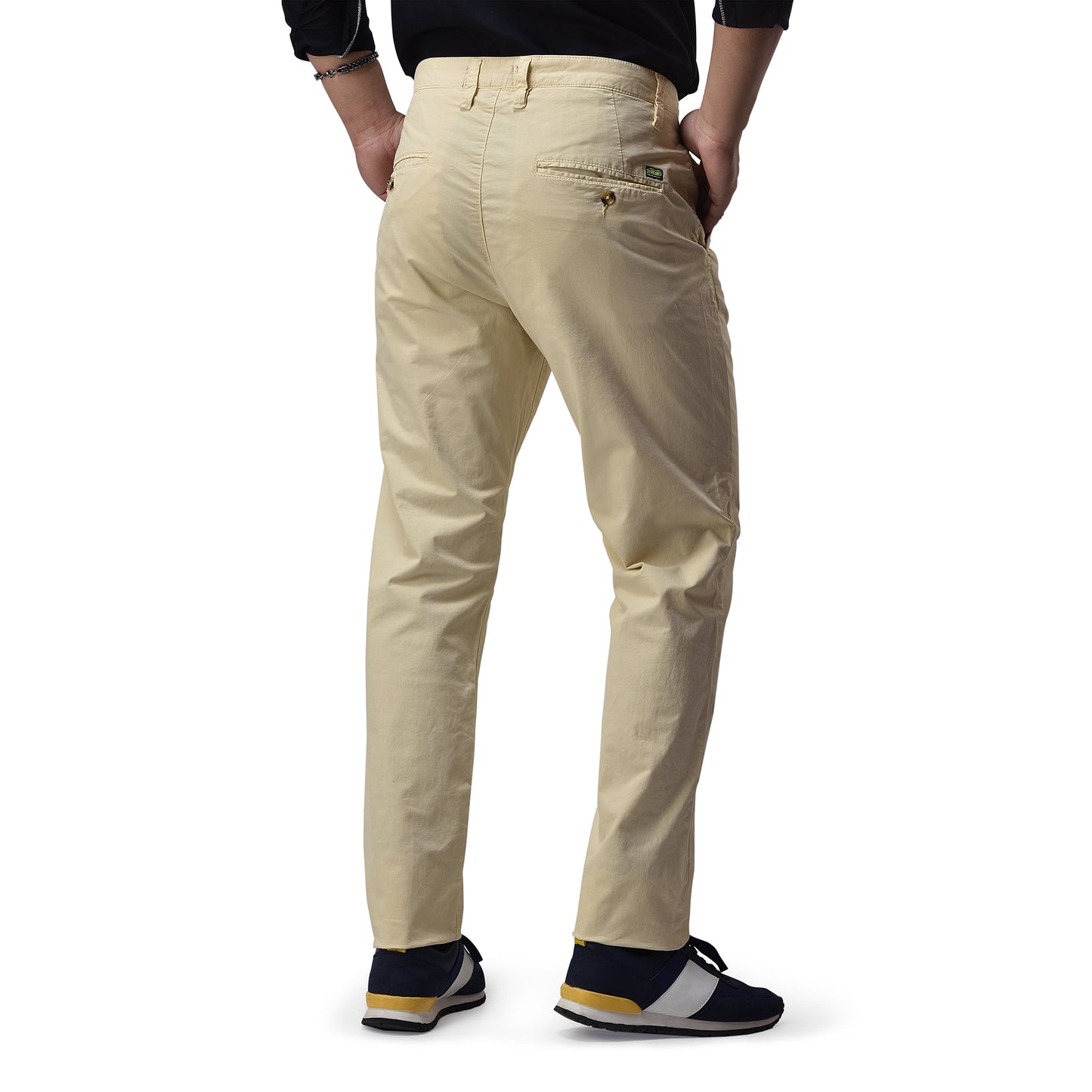 Mens Slim fit Chinos Pants - Lght Beige