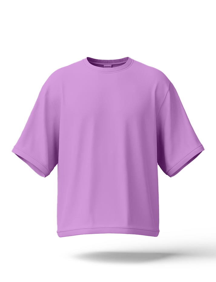 Hashback Drop shoulder Unisex Good Vibes T-shirt Lilac