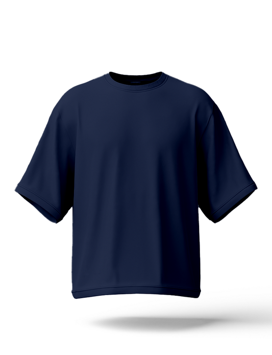 Hashback Drop Shoulder Detroit Tee NAVY