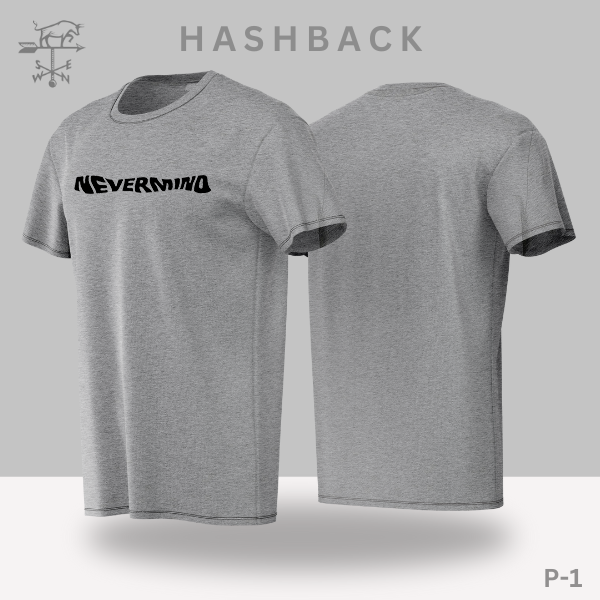 Hashback Round Neck Printed T-Shirt P-1 Nevermind