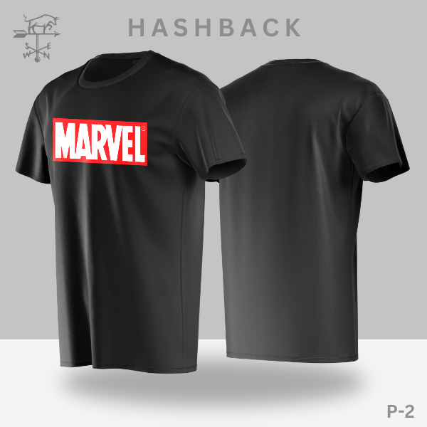 Hashback Round Neck Printed T-Shirt P-2 Marvel