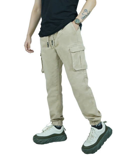 Men’s Jogger Trouser | jogger pant – Regular Fit, 6 Pockets Beige