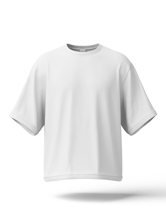 Hashback Drop shoulder Unisex Anime T-shirt White