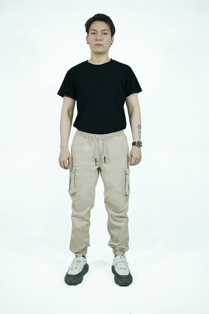Men’s Jogger Trouser | jogger pant – Regular Fit, 6 Pockets Beige