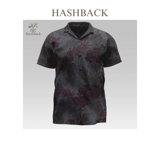 HashBack Hawaiian Beach Casual Button Down Cuban Collar Printed Shirt For Men