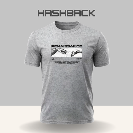 Hashback Round Neck Printed T-Shirt P-1 Narcotic