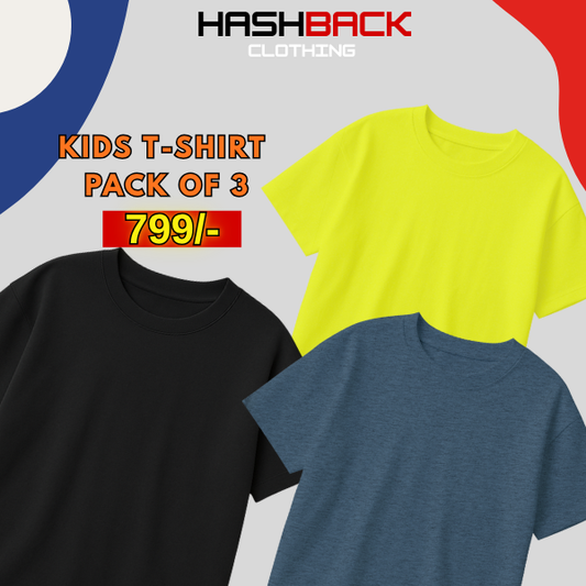 Pack of 3 Plain T-Shirts