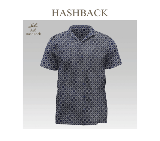 HashBack Hawaiian Beach Casual Button Down Cuban Collar Printed Shirt For Men