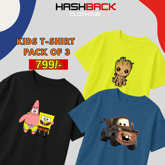 Pack of 3 Boys Printed T-Shirts