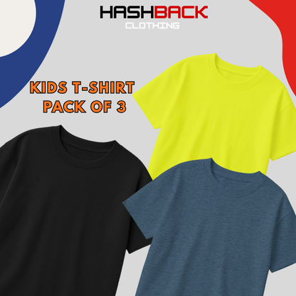 Pack of 3 Plain T-Shirts