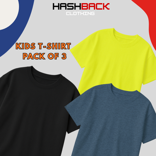 Pack of 3 Plain T-Shirts