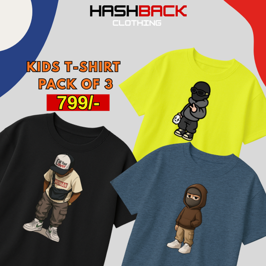 Pack of 3 Boys Printed T-Shirts