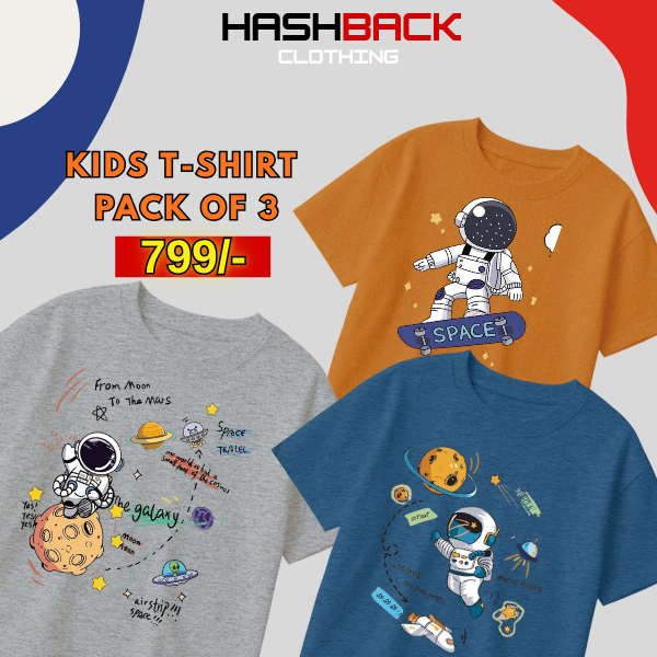 Pack of 3 Boys Printed T-Shirts