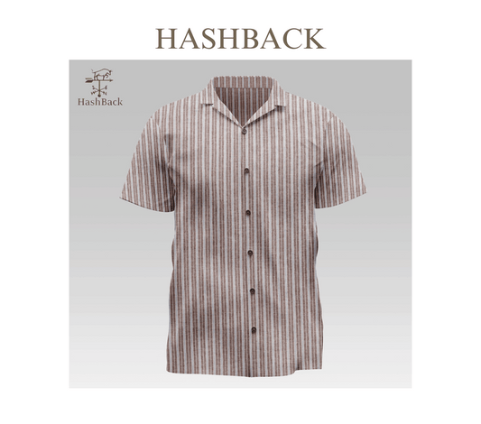 HashBack Hawaiian Beach Casual Button Down Cuban Collar Printed Shirt For Men