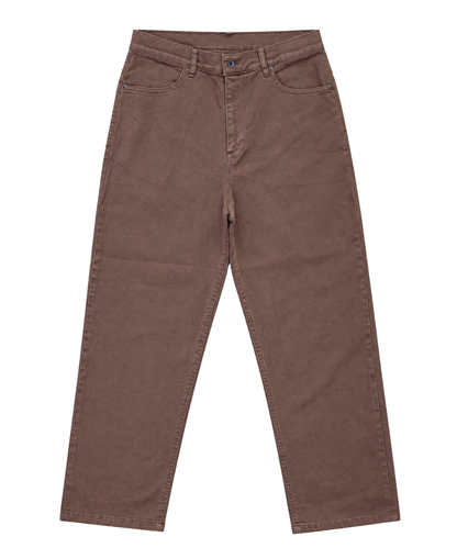 Women’s Olive Green Straight-Leg Denim Pants