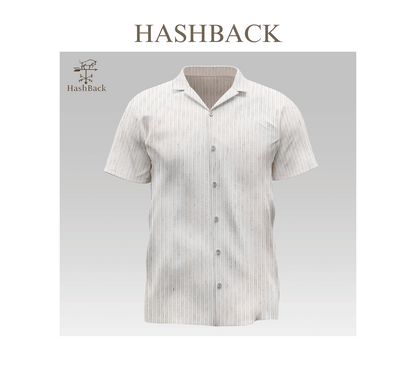 HashBack Hawaiian Beach Casual Button Down Cuban Collar Printed Shirt For Men