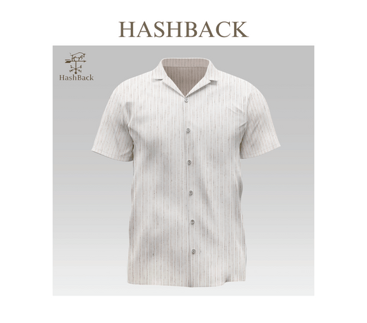 HashBack Hawaiian Beach Casual Button Down Cuban Collar Printed Shirt For Men