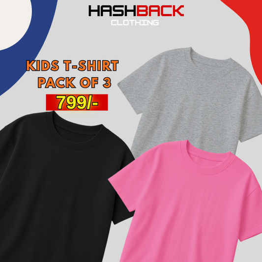 Pack of 3 Plain T-Shirts