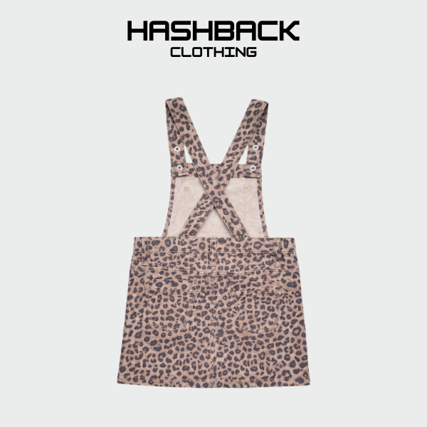 Girls Leopard Print Romper Dress