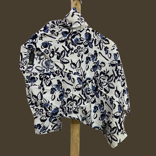 Hashback Printed Linen Shirt For Men