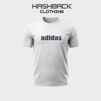 Hashback Round Neck Printed T-Shirt White
