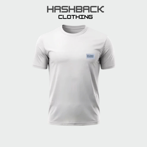 Hashback Round Neck Printed T-Shirt White