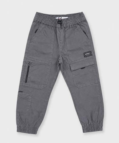 Boys Jogger Cargo Trouser - Khaki Front Flat