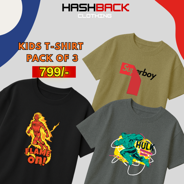 Pack of 3 Boys Printed T-Shirts