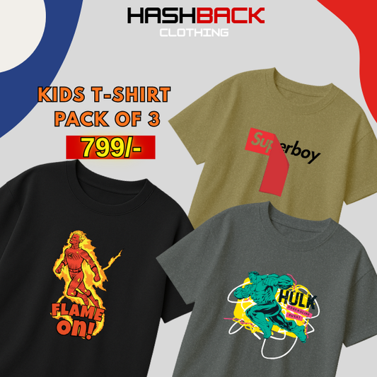 Pack of 3 Boys Printed T-Shirts