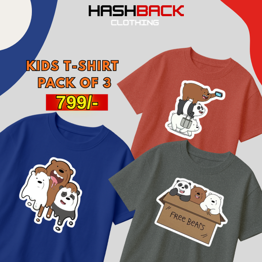 Pack of 3 Boys Printed T-Shirts