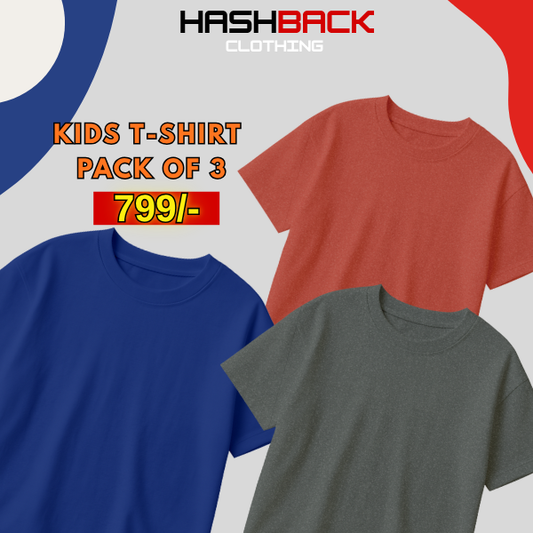 Pack of 3 Plain T-Shirts