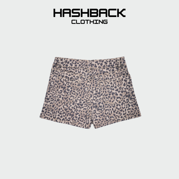 Girls Leopard Print Skirt Shorts