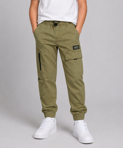 Boys Multi-Pocket Jogger Cargo Trouser