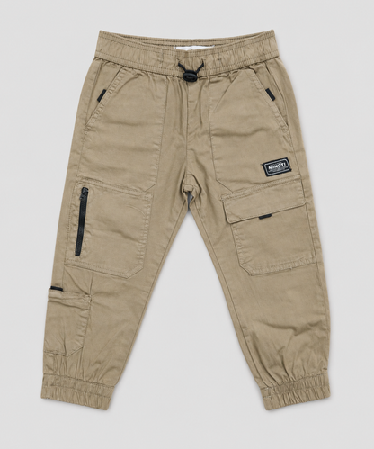 Boys Jogger Cargo Trouser - Black Model Side