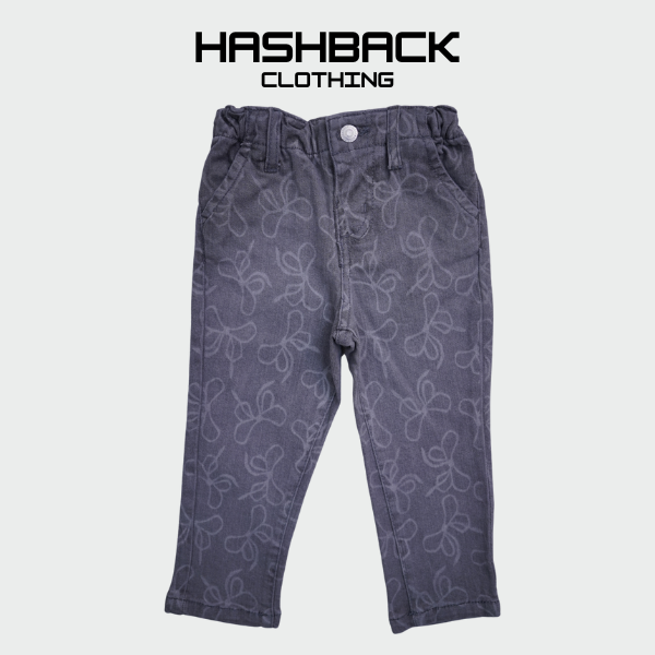 Kids Printed Bow Pant