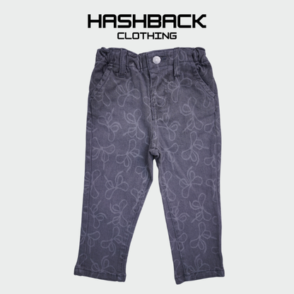 Kids Printed Bow Pant