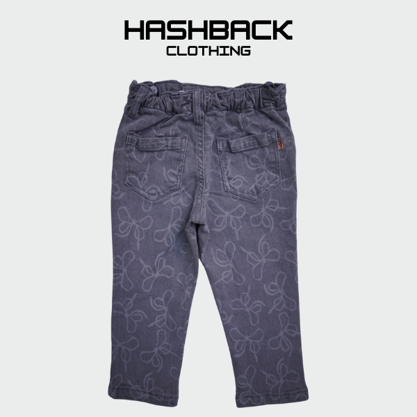 Kids Printed Bow Pant