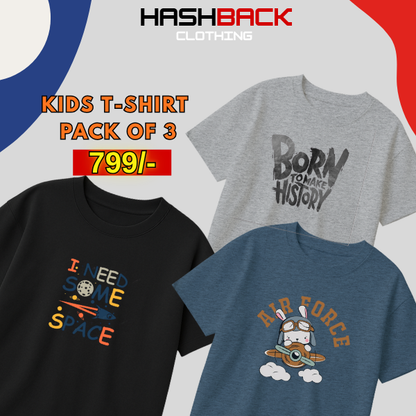 Pack of 3 Boys Printed T-Shirts