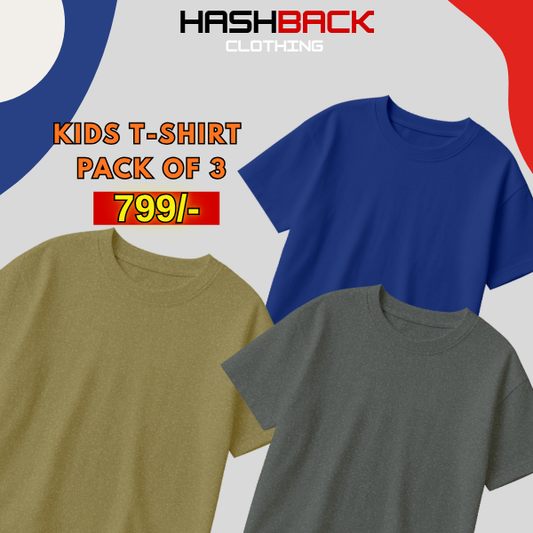 Pack of 3 Plain T-Shirts