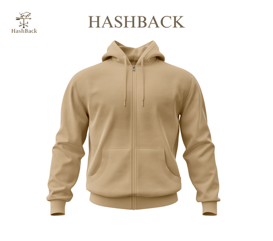 HashBack Plain Zipper Hoodie D18 Big & Tall