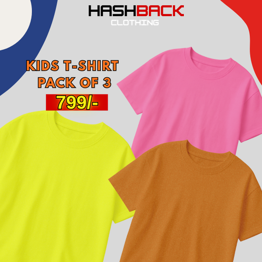 Pack of 3 Plain T-Shirts