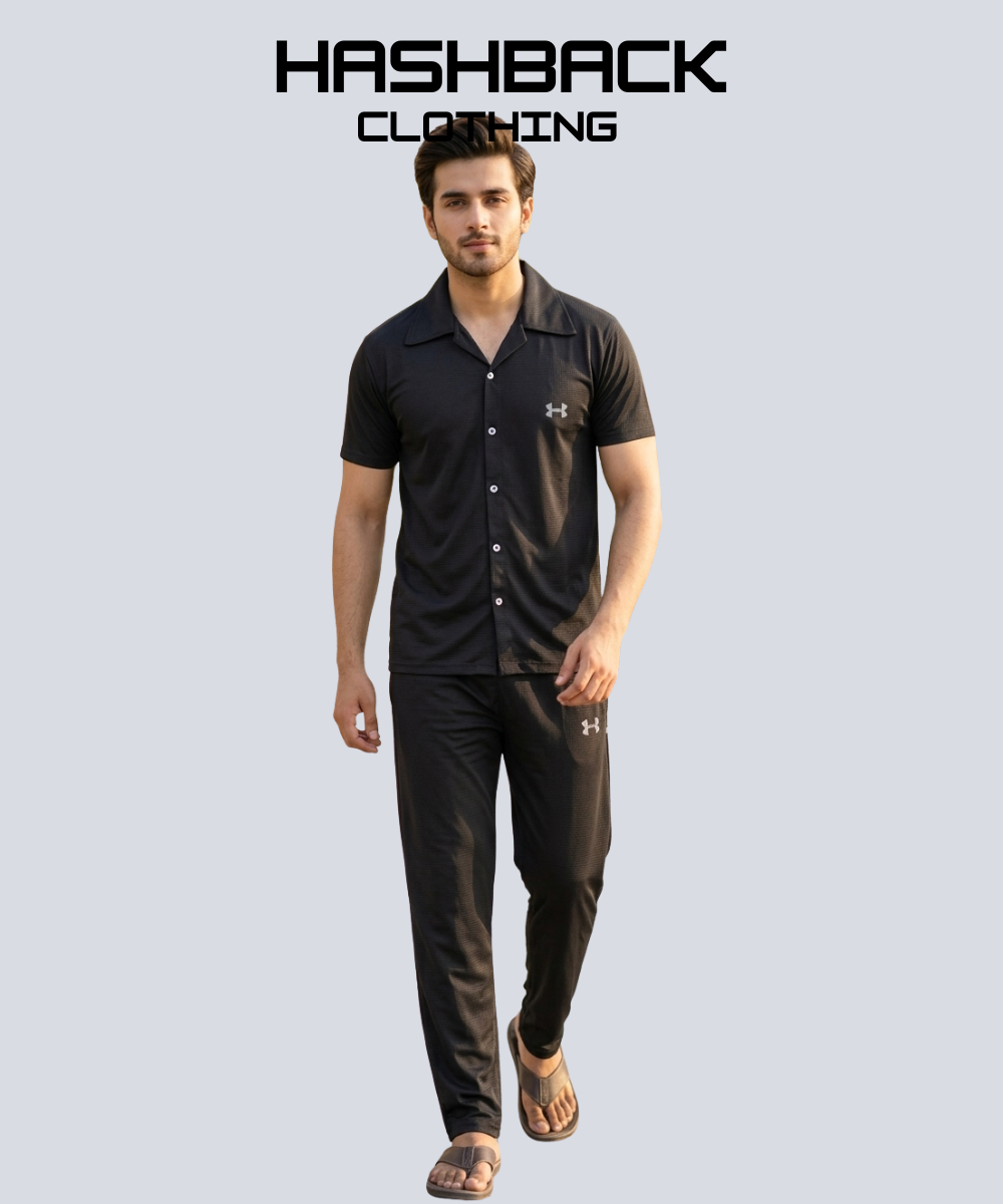 HashBack Dri-Fit Tracksuit – Cuban Collar Co-ord Set