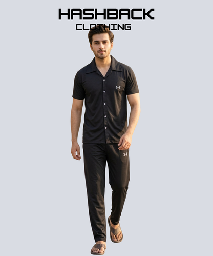 HashBack Dri-Fit Tracksuit – Cuban Collar Co-ord Set